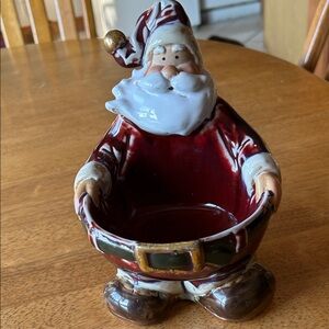Festive Santa Claus Holiday Bowl